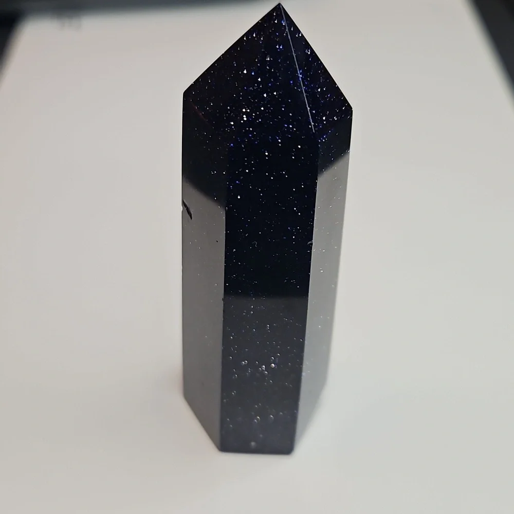 Blue Goldstone Tower – Ambition & Luck Crystal Obelisk - Picture 5 of 6